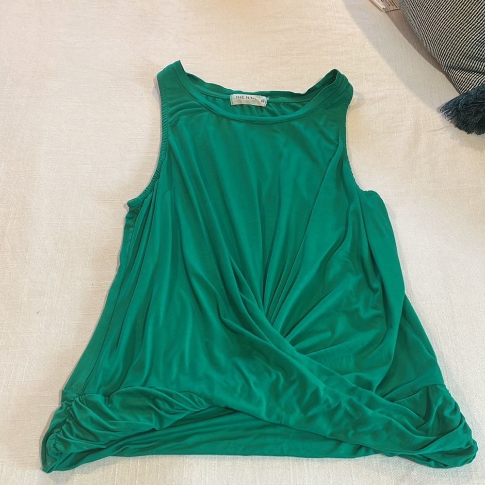 The Nines Gathered Front Tie Tank - Picture 5 of 5